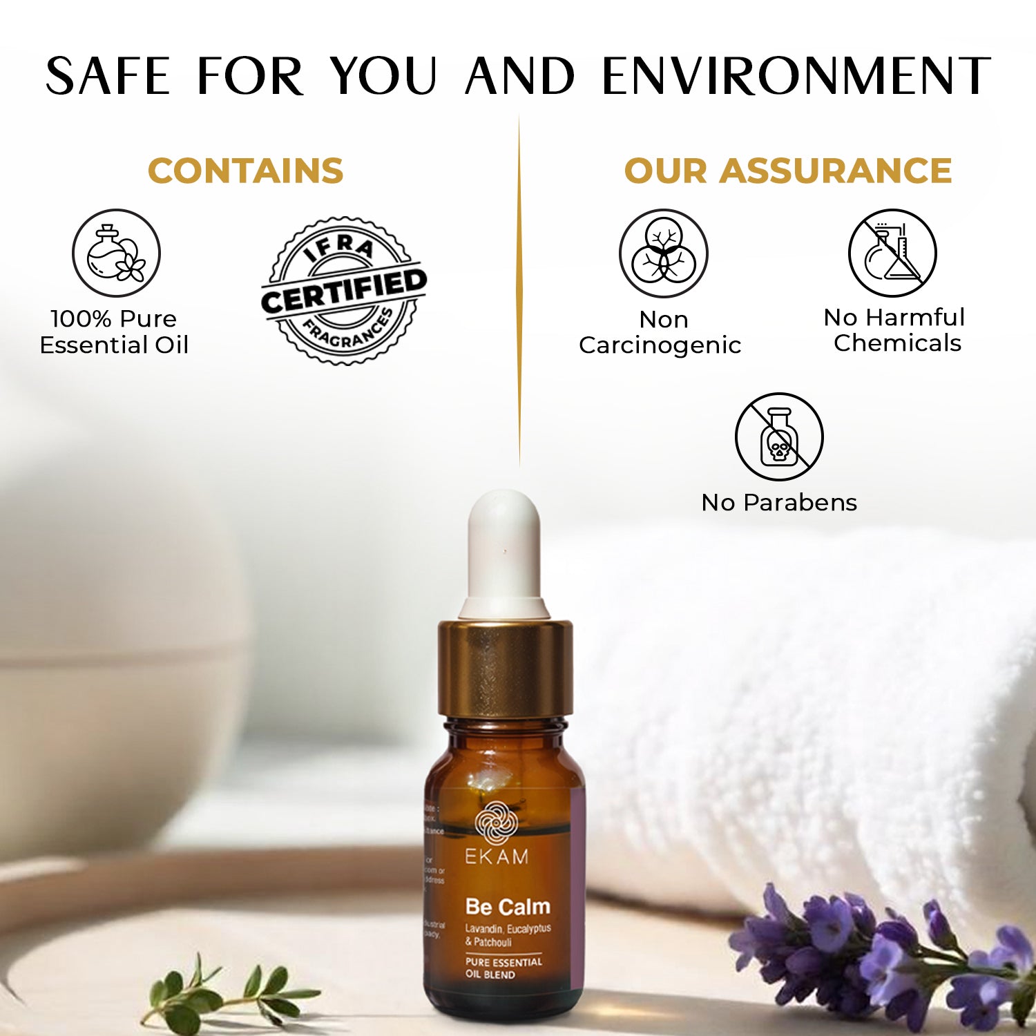 Be Calm Pure Essential Oil Blend, Aromatherapy Series