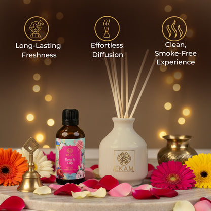 Rose &amp; Lily Reed Diffuser Set