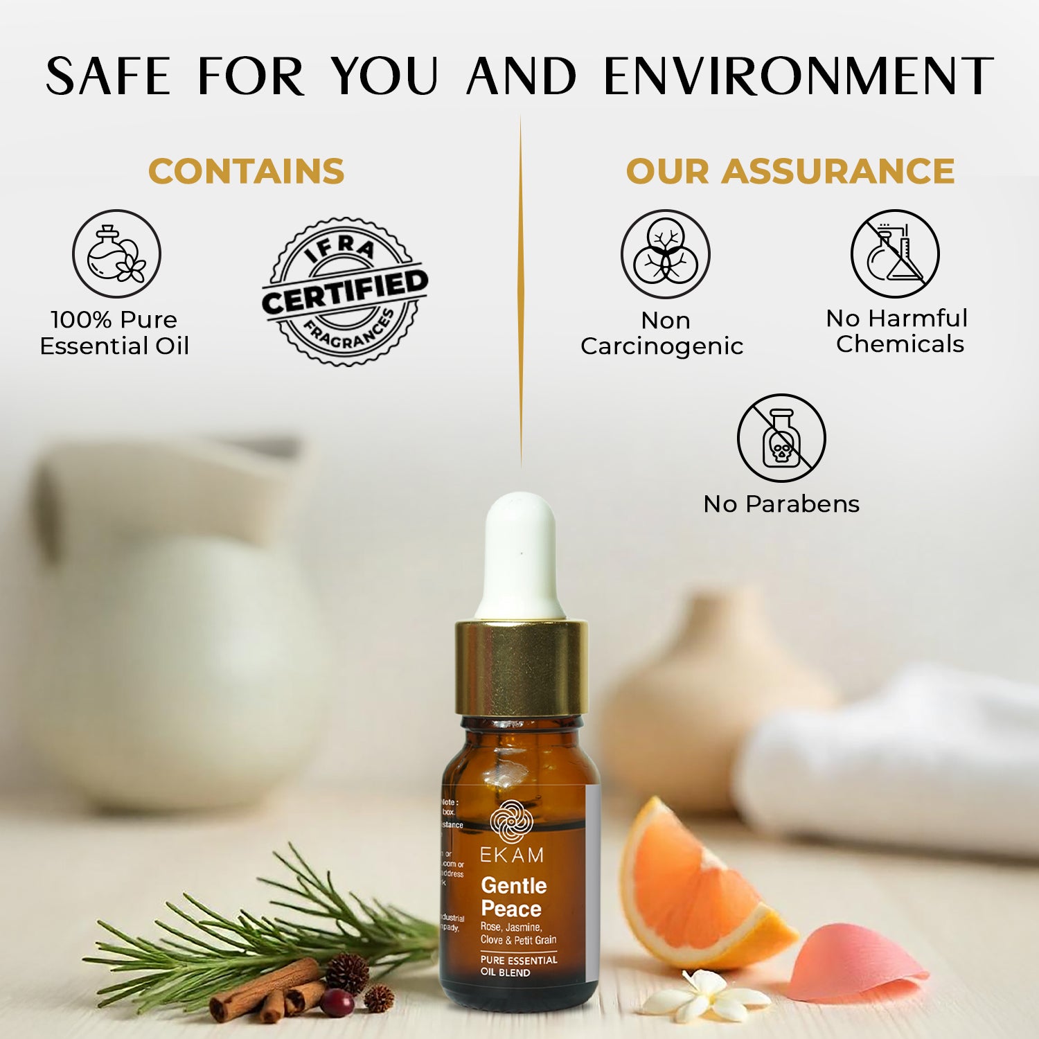 Gentle Peace Pure Essential Oil Blend, Aromatherapy Series