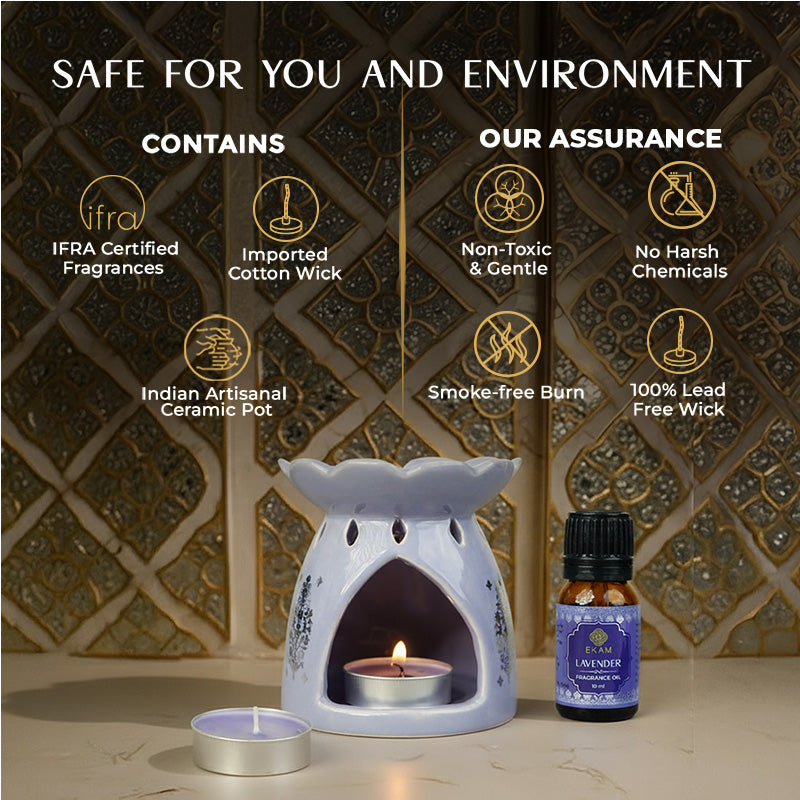 Lavender Scented 10 ml Vaporizer Set| Festive Sheesh Mahal Collection, 2025-26