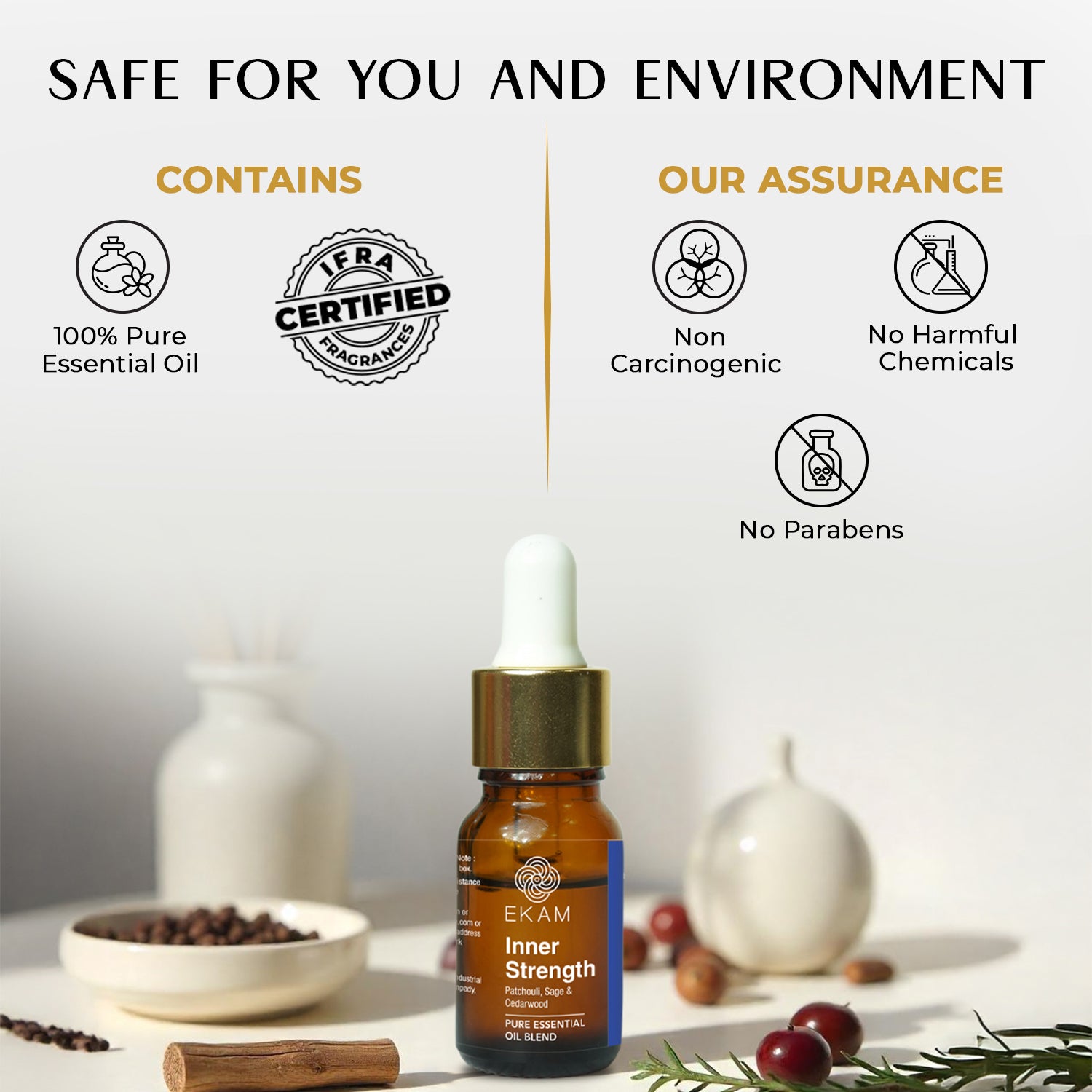 Inner Strength Pure Essential Oil Blend, Aromatherapy Series