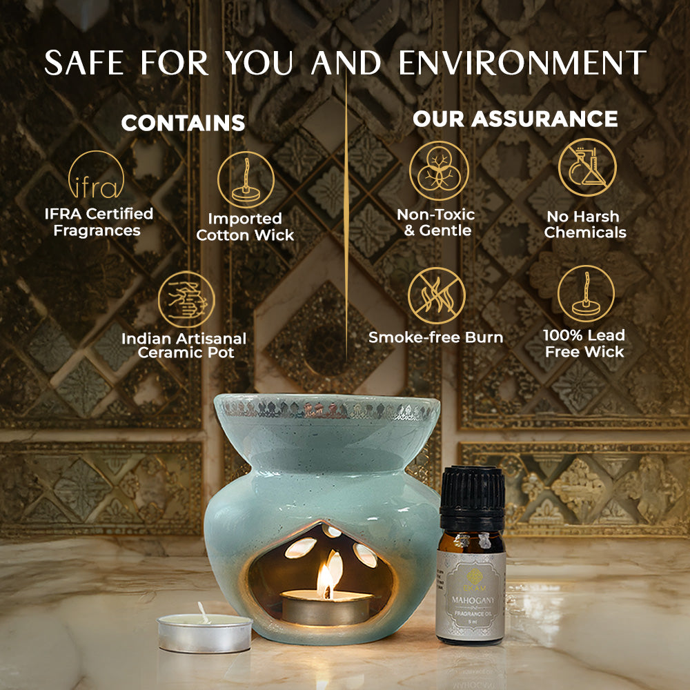 Mahogany Scented 5 ml Vaporizer Set| Festive Sheesh Mahal Collection, 2025-26