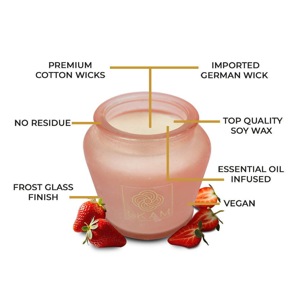 Strawberry Lampshade Scented Candle