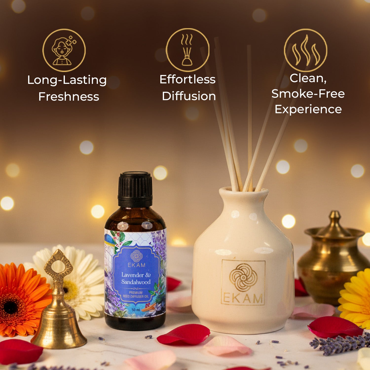 Lavender &amp; Sandalwood Reed Diffuser Set