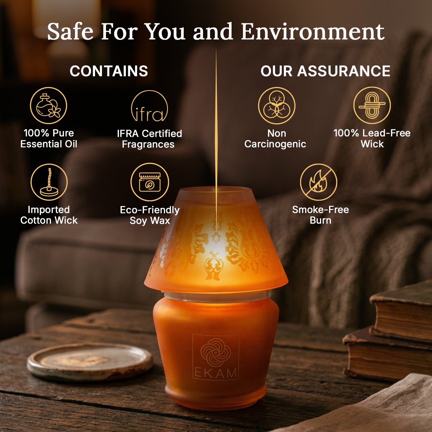 Temple Bloom Lampshade Scented Candle