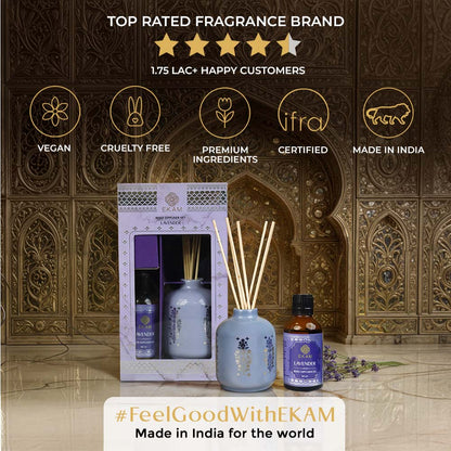 Lavender Scented Reed Diffuser Set| Festive Sheesh Mahal Collection, 2025-26