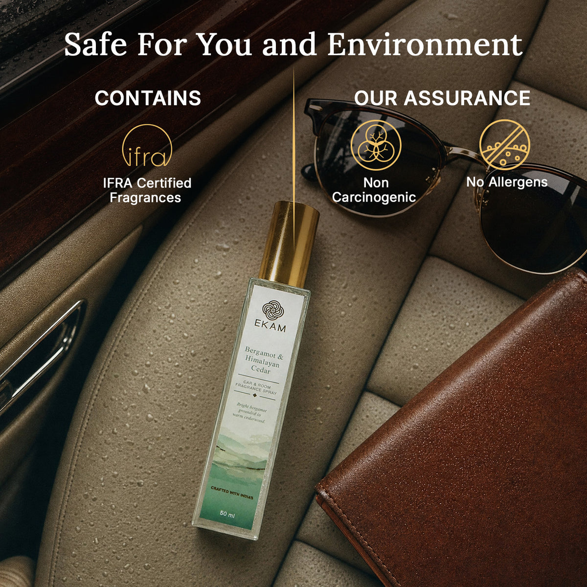 BERGAMOT &amp; HIMALAYAN CEDAR ROOM &amp; CAR SPRAY