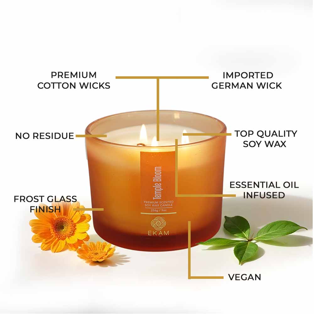 Temple Bloom 3 Wick Scented Candle