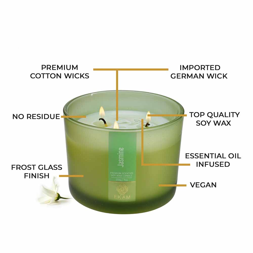 Jasmine 3 Wick Scented Candle