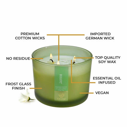 Jasmine 3 Wick Scented Candle