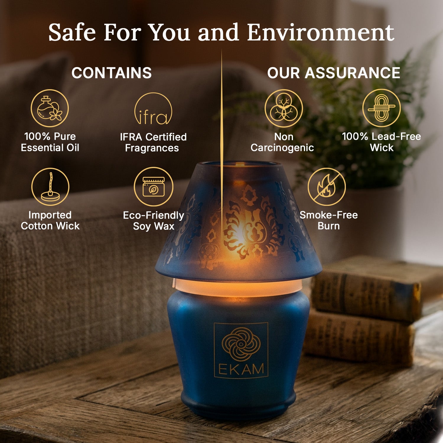 Black Tea &amp; Pomegranate Lampshade Scented Candle