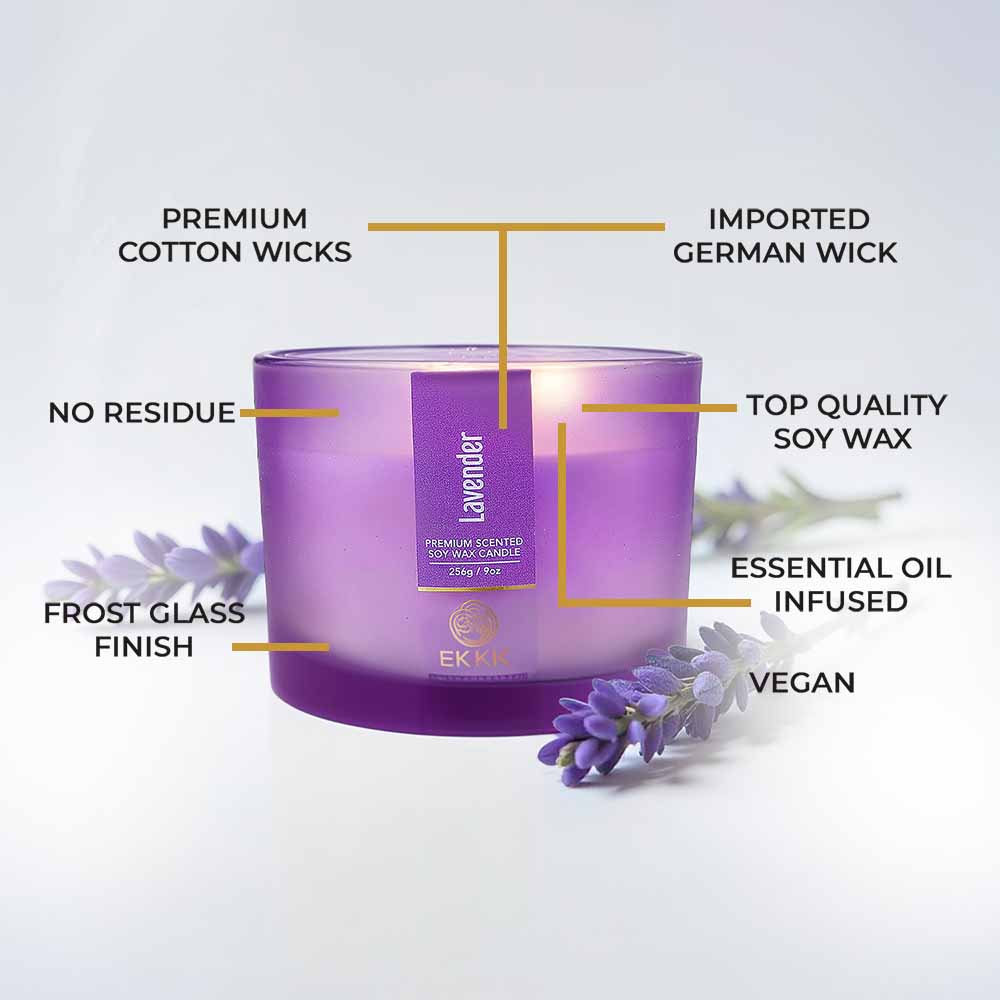 Lavender 3 Wick Scented Candle