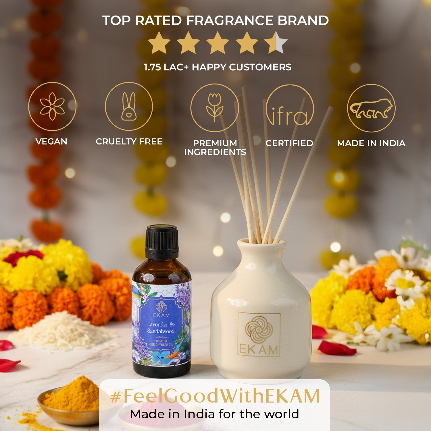 Lavender &amp; Sandalwood Reed Diffuser Set