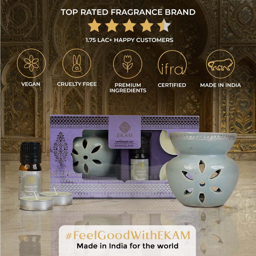 Mahogany Scented 5 ml Vaporizer Set| Festive Sheesh Mahal Collection, 2025-26