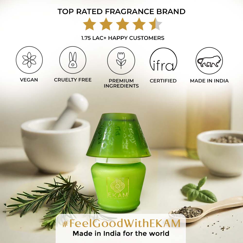 Herb Garden Lampshade Scented Candle