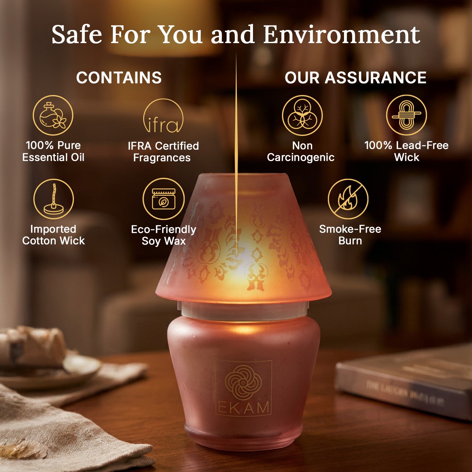 Rose Lampshade Scented Candle