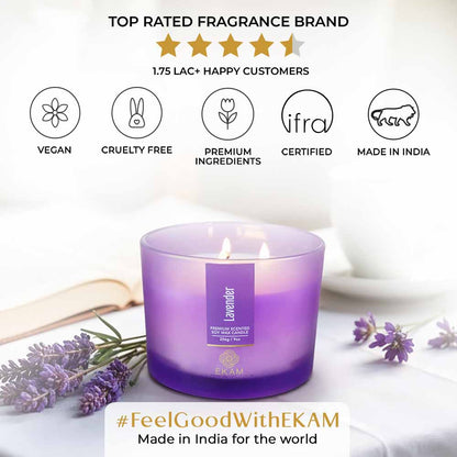 Lavender 3 Wick Scented Candle