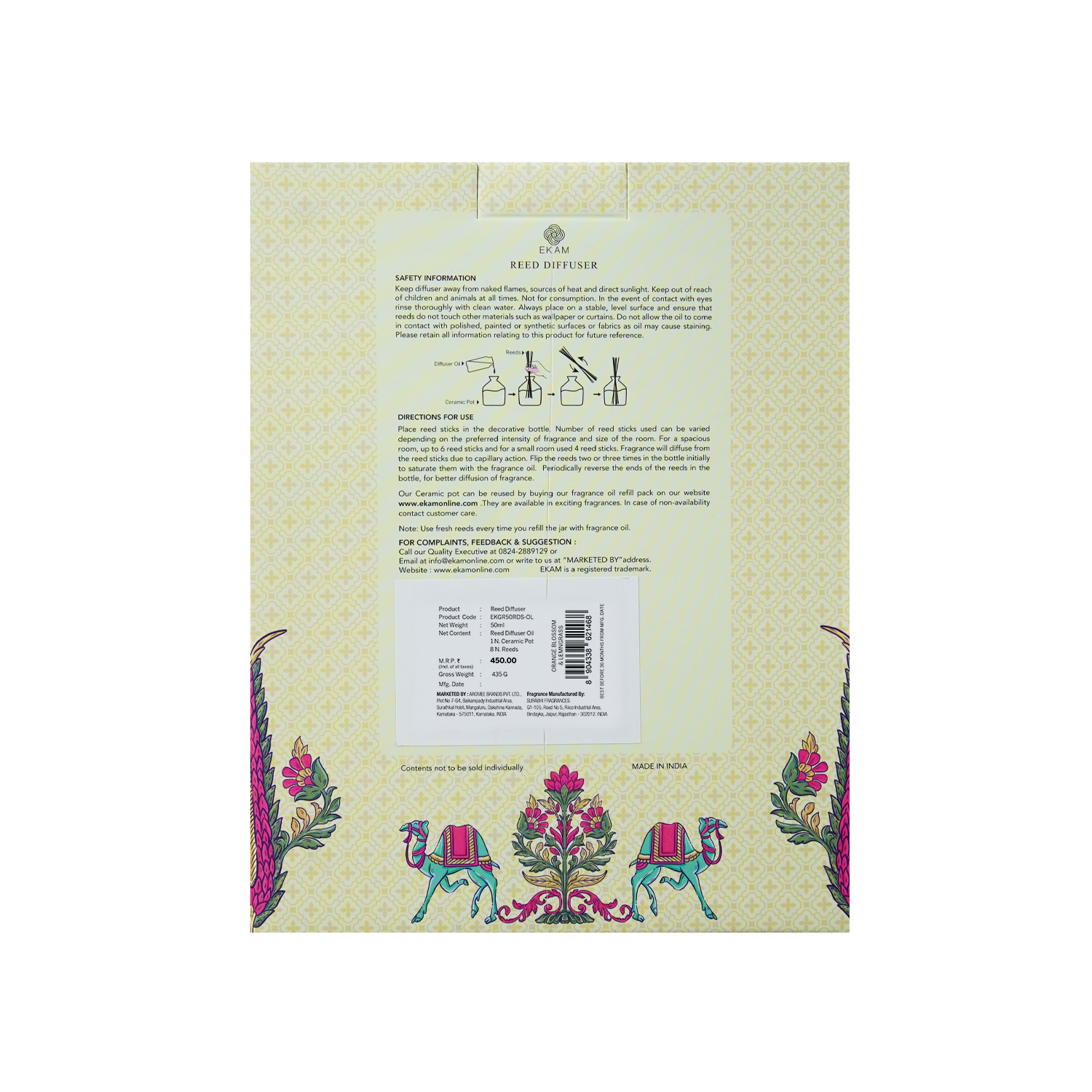 Orange Blossom &amp; Lemongrass Reed Diffuser Set