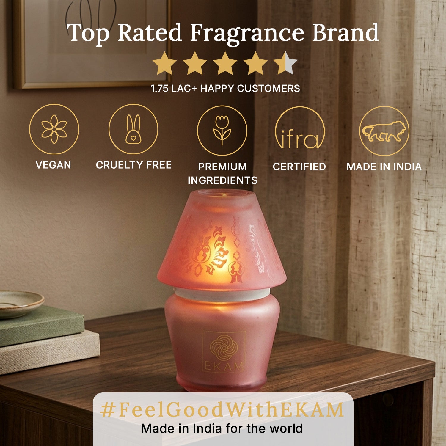 Rose Lampshade Scented Candle