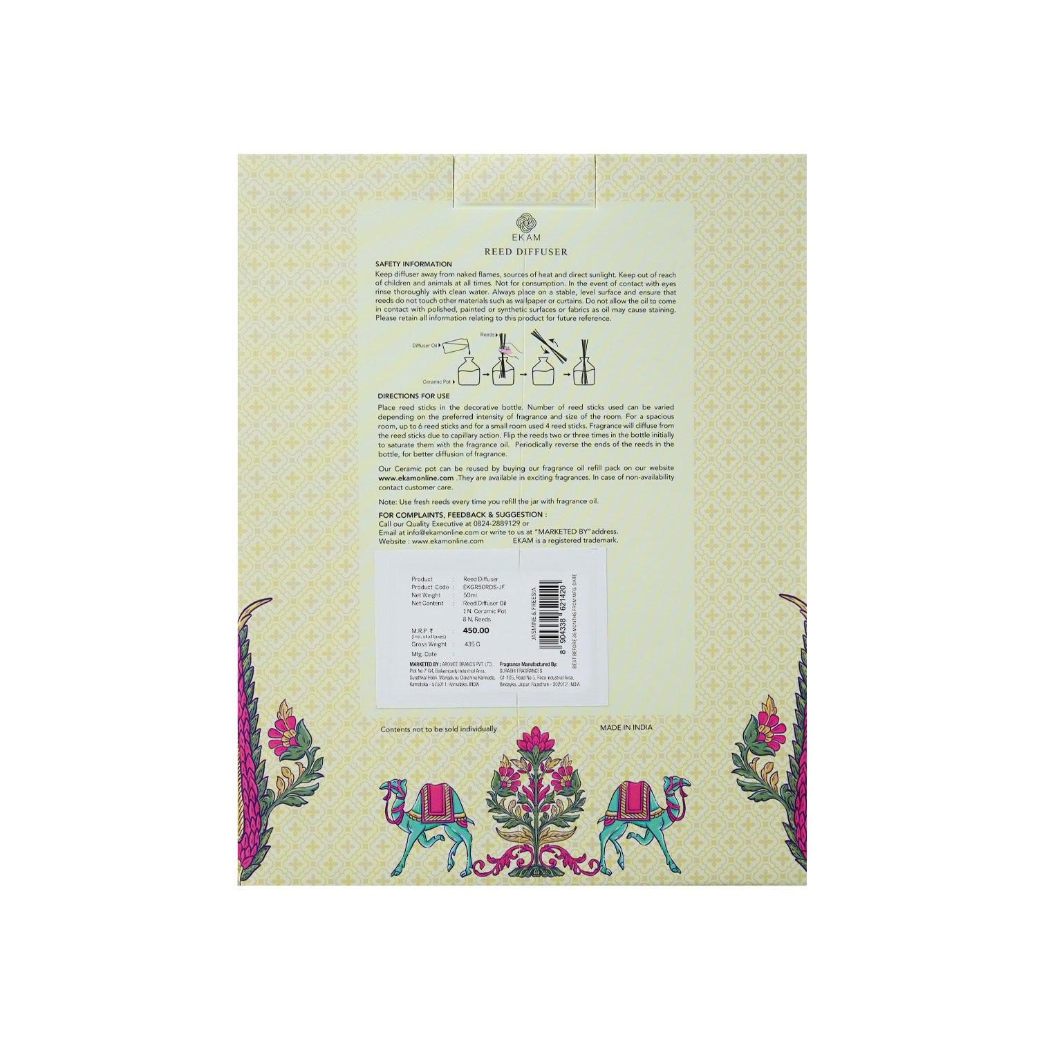 Jasmine &amp; Freesia Reed Diffuser Set