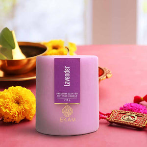 Lavender Pillar Scented Candle