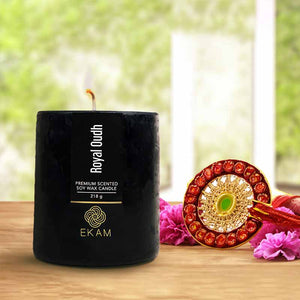Royal Oudh Pillar Scented Candle