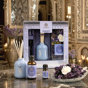 Lavender Scented Reed Diffuser &amp; Potpourri Gift Set| Festive Sheesh Mahal Collection, 2025-26