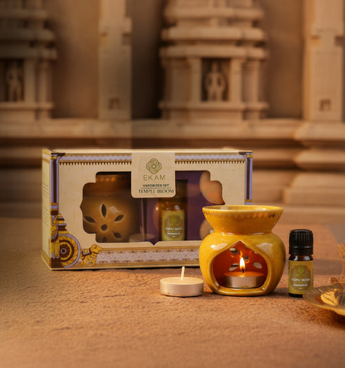 Temple Bloom - Aroma Oil Warmer Set