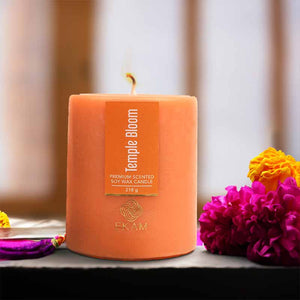 Temple Bloom Pillar Scented Candle