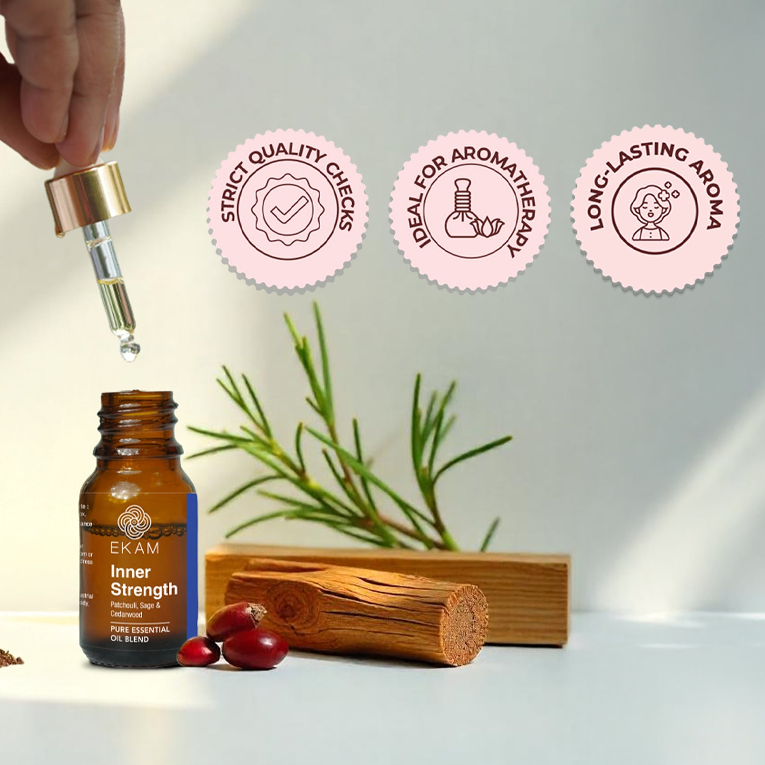 Inner Strength Pure Essential Oil Blend, Aromatherapy Series