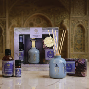 Lavender Scented Reed Diffuser &amp; Potpourri Gift Set| Festive Sheesh Mahal Collection, 2025-26