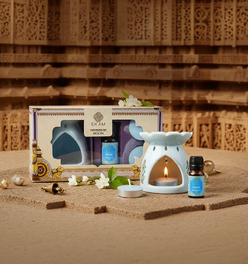 Mogra - Aroma Oil Warmer Set