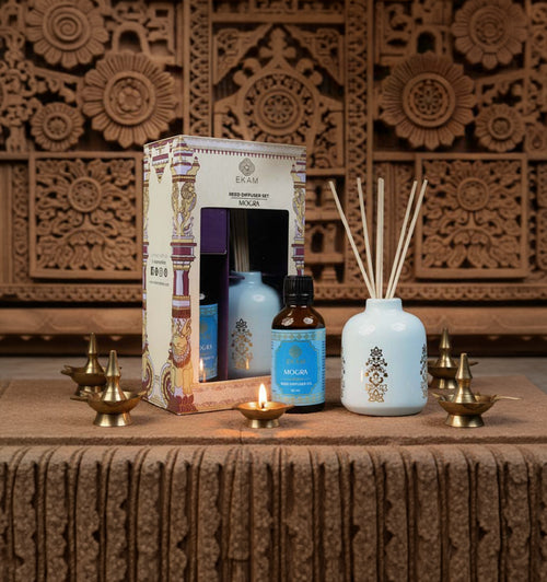 Mogra -  Reed Diffuser Gift Set