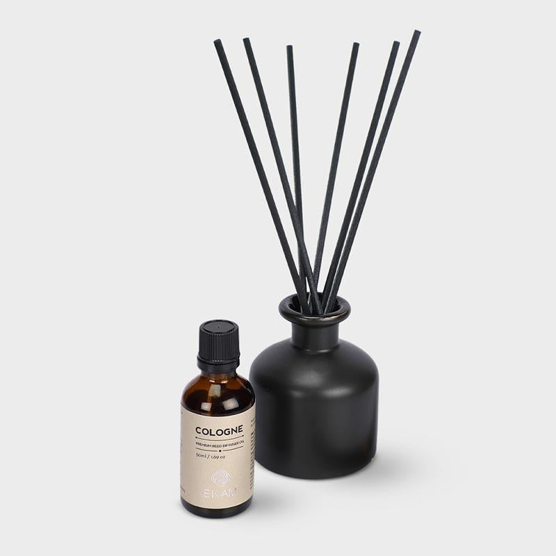 Cologne Premium Reed Diffuser Set, Manly Indulgence Series