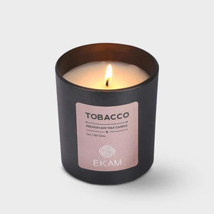 Tobacco Premium Soy Wax Candle, Manly Indulgence Series