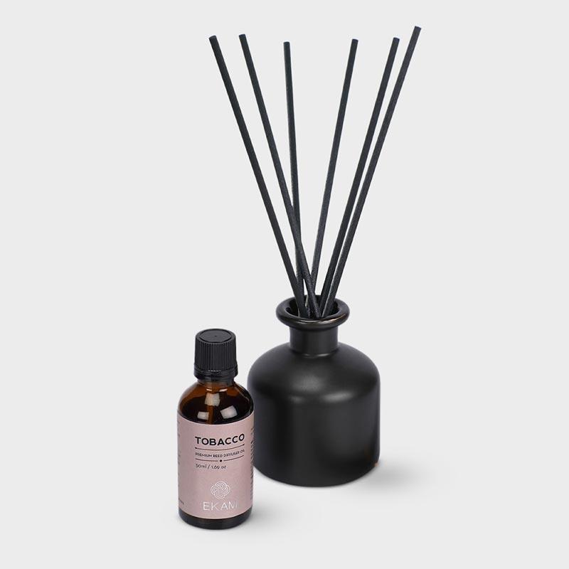 Tobacco Premium Reed Diffuser Set, Manly Indulgence Series