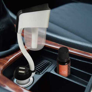 Car Aroma Diffuser with Royal Gulmohar Car Fragrance Oil