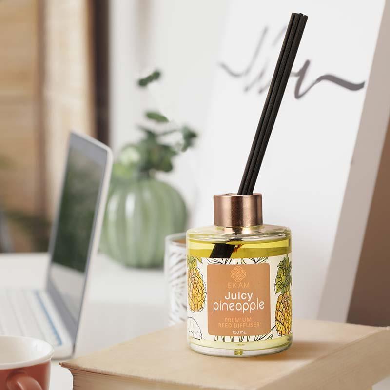 Juicy Pineapple Premium Reed Diffuser Set, Fruity Series