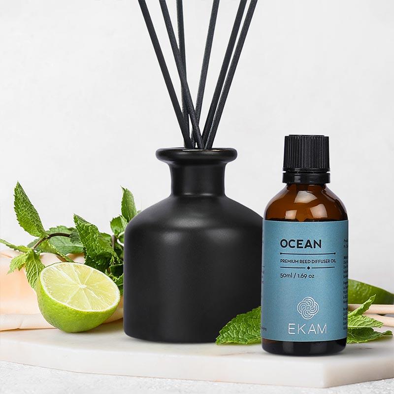 Ocean Premium Reed Diffuser Set, Manly Indulgence Series