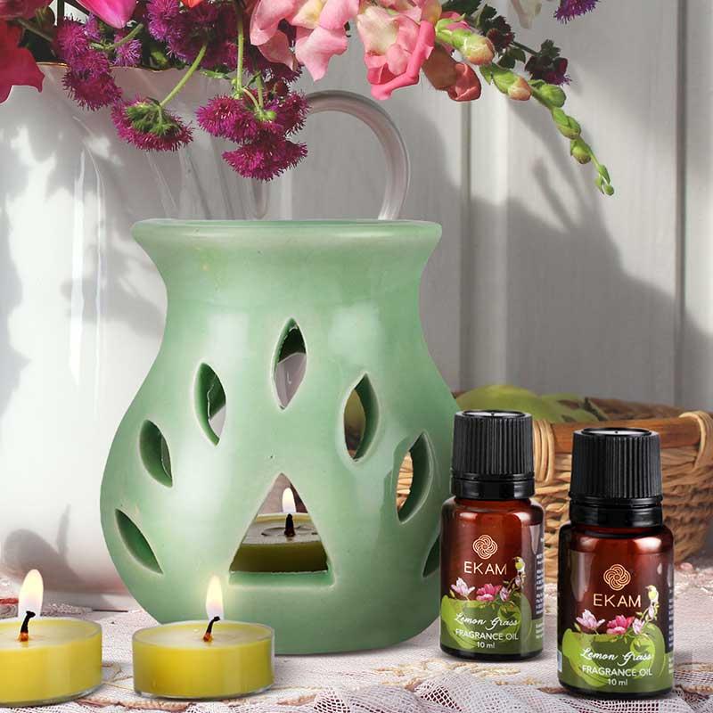 Lemongrass Oil Warmer Set, Festive Collection