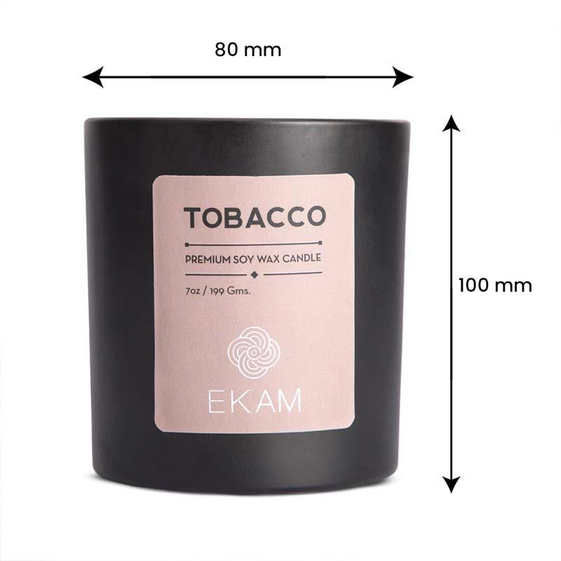 Tobacco Premium Soy Wax Candle, Manly Indulgence Series