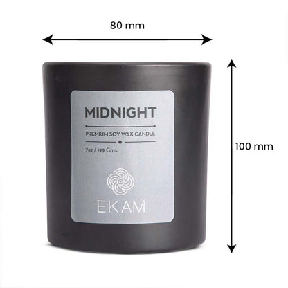 Midnight Premium Soy Wax Candle, Manly Indulgence Series