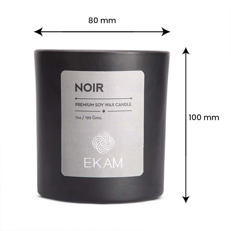 Noir Premium Soy Wax Candle, Manly Indulgence Series