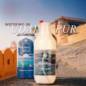 Pack of 4 Perfume Sprays-60 ml Destination Wedding in Udaipur + 5 ml Weekends in Goa, 5 ml Sightseeing in Barcelona, 5 ml Evenings in Santorini