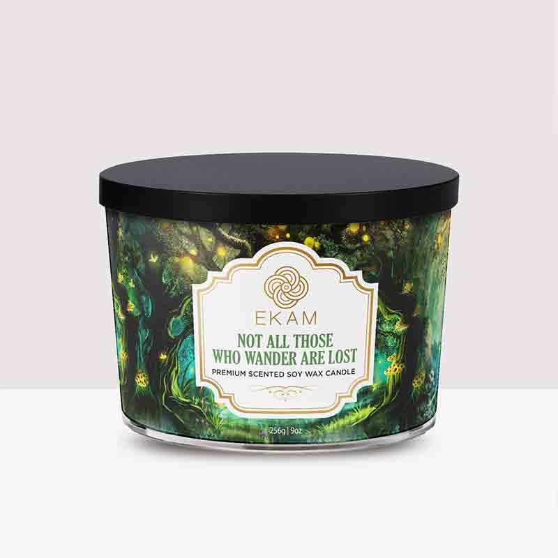 Not All Those Who Wander Are Lost 3 Wick Soy Wax Scented Candle