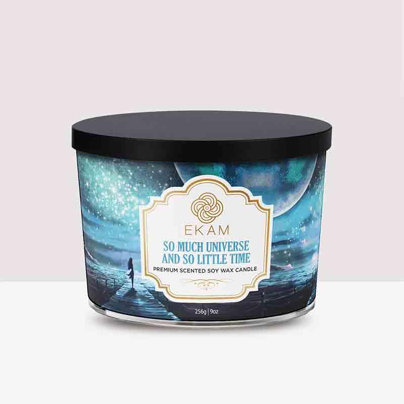 So Much Universe and So Little Time 3 Wick Soy Wax Scented Candle