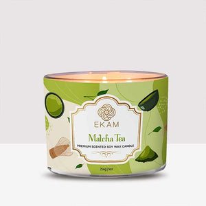 Matcha Tea 3 Wick Soy Wax Scented Candle