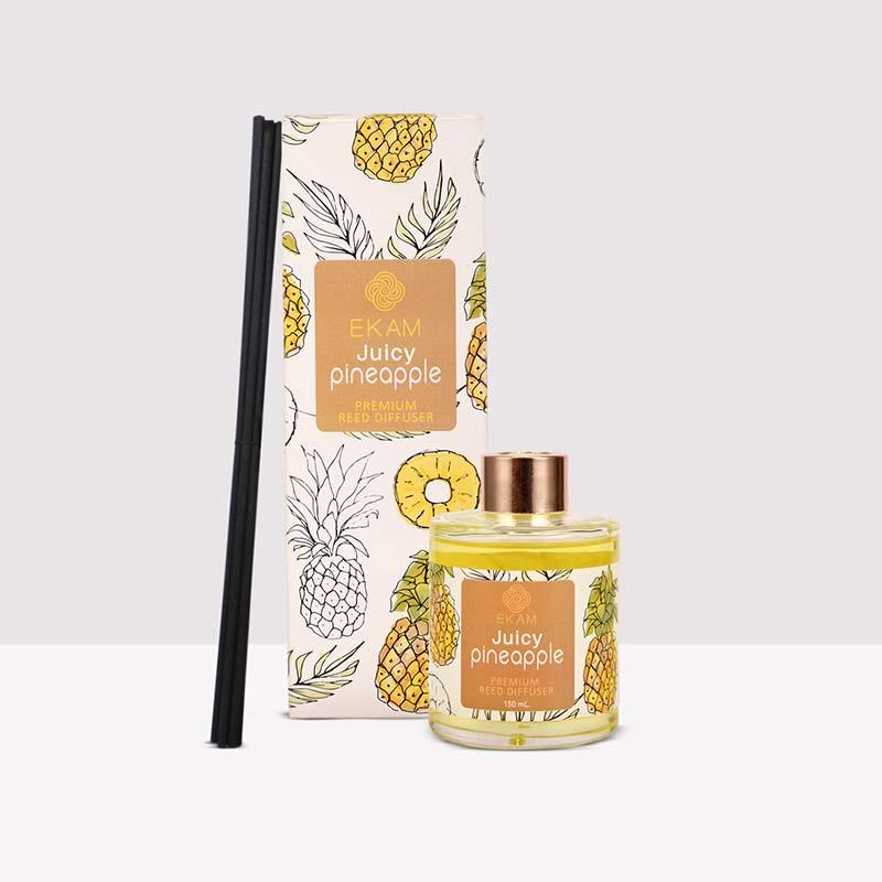 Juicy Pineapple Premium Reed Diffuser Set, Fruity Series