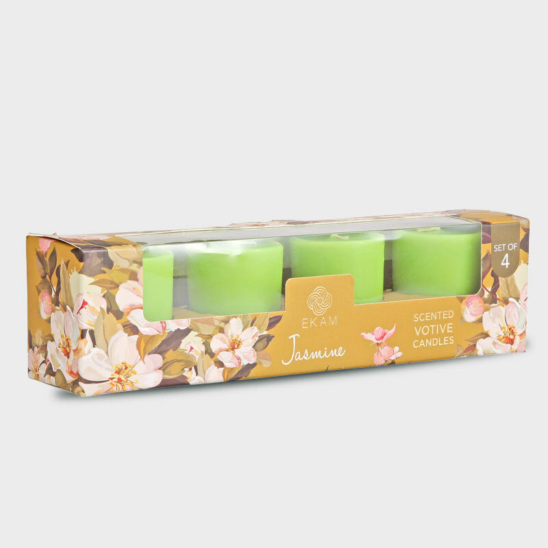 Jasmine Votive Candles Set (4 Pack)