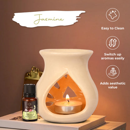 Jasmine Ceramic Oil Warmer Set, Core Range